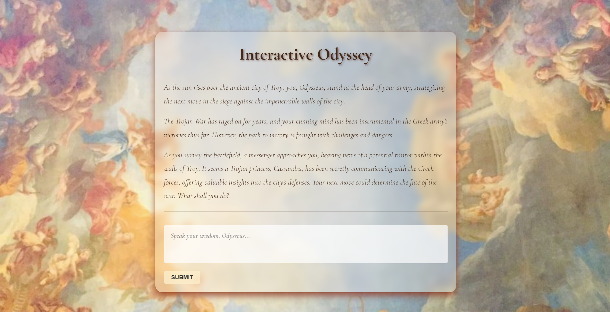 LLM Interactive Story